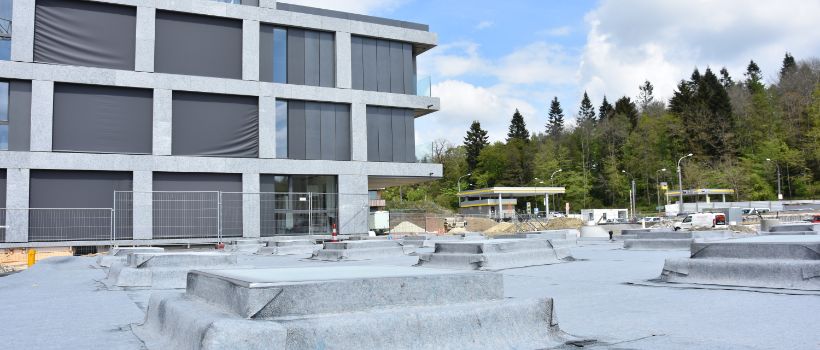 L'école hôtelière de Lausanne, considérée comme la meilleure institution dans son domaine au monde (phase de construction 2019/20)